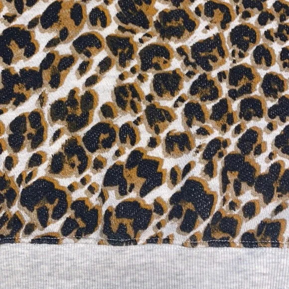 Free People Leopard Print Terry Sweatshirt - Picture 7 of 16